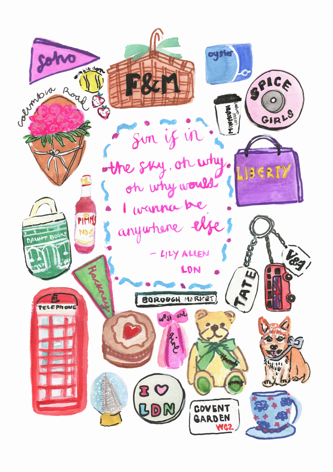 LDN Postcard Mini-Print