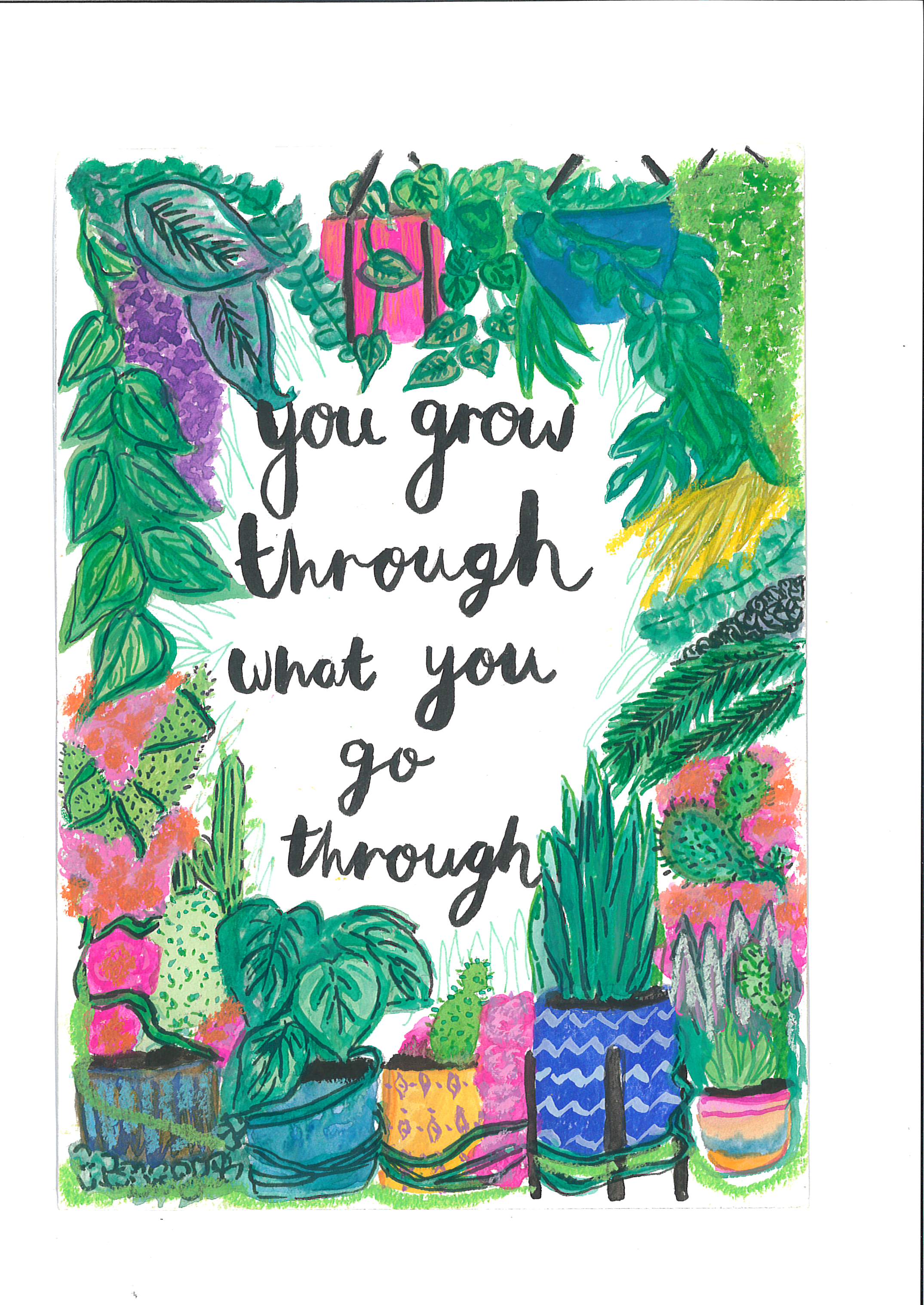You go through what you grow through print