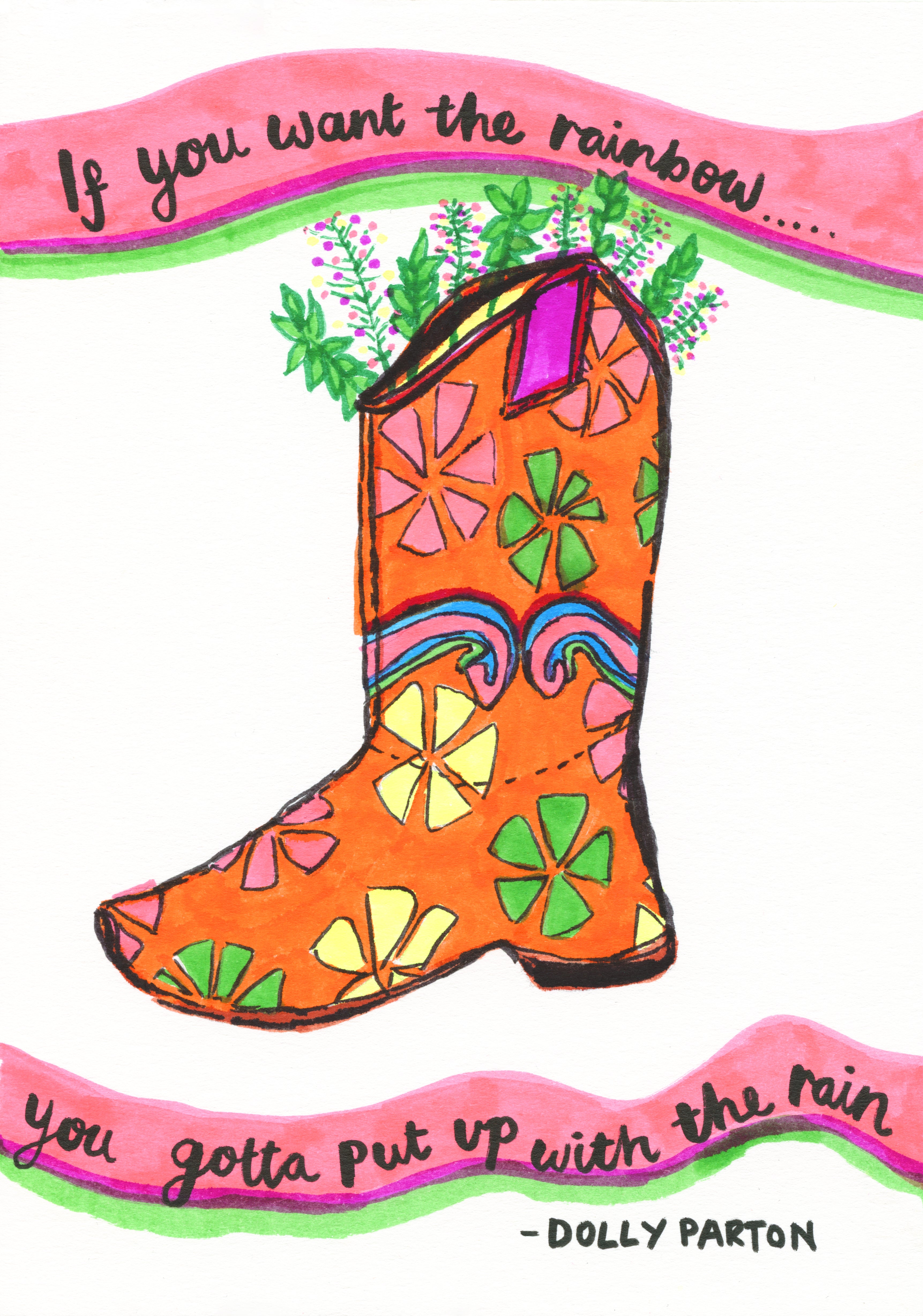 Dolly P Rainbow print